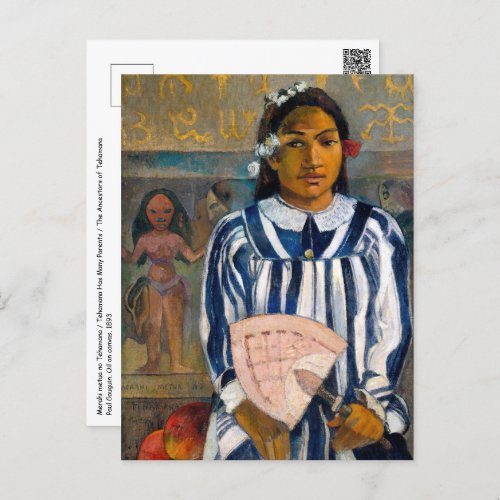 Paul Gauguin _ The Ancestors of Tehamana Postcard