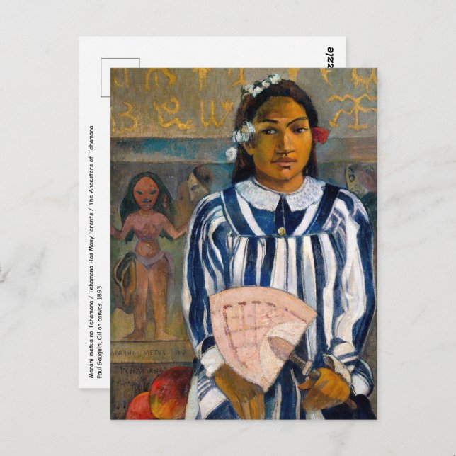 Paul Gauguin - The Ancestors of Tehamana Postcard (Front/Back)