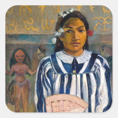 Paul Gauguin _ The Ancestors of Tehamana Square Sticker