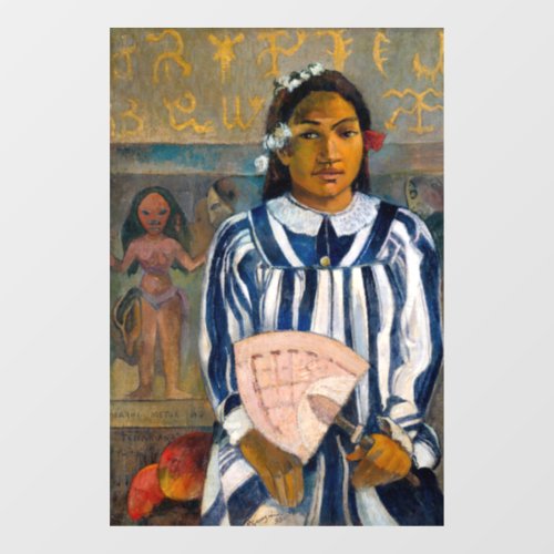 Paul Gauguin _ The Ancestors of Tehamana Window Cling