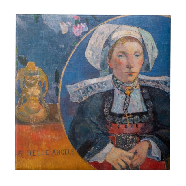 Paul Gauguin - The Beautiful Angel, Pont-aven Ceramic Tile (Front)
