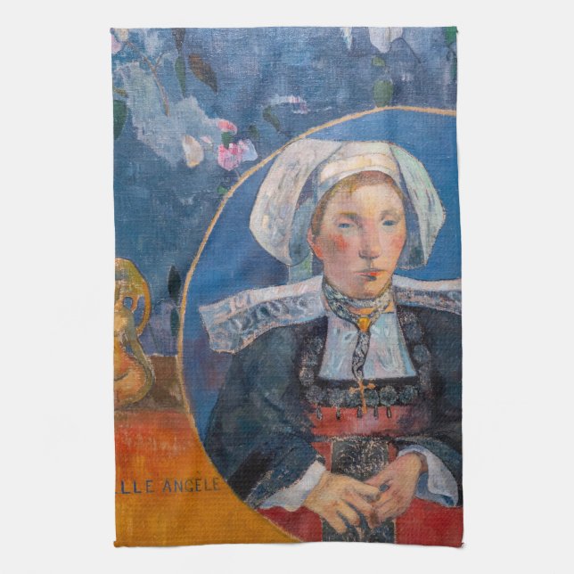 Paul Gauguin - The Beautiful Angel, Pont-aven Kitchen Towel (Vertical)