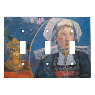 Paul Gauguin - The Beautiful Angel, Pont-aven Light Switch Cover