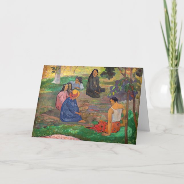 Paul Gauguin - The Conversation / Les Parau Parau Card (Front)