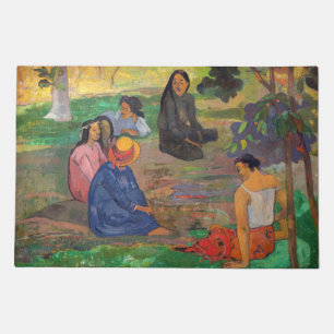 Paul Gauguin - The Conversation / Les Parau Parau Doormat