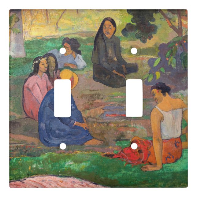Paul Gauguin - The Conversation / Les Parau Parau Light Switch Cover (Front)