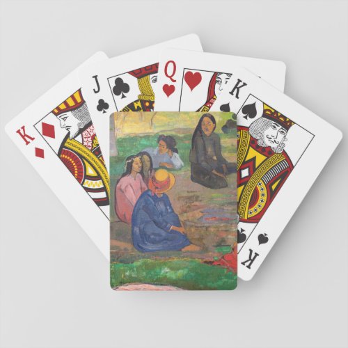 Paul Gauguin _ The Conversation  Les Parau Parau Playing Cards
