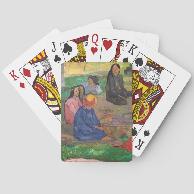 Paul Gauguin - The Conversation / Les Parau Parau Poker Cards (Back)
