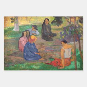 Paul Gauguin - The Conversation / Les Parau Parau Wrapping Paper Sheets