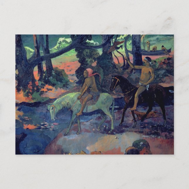 Paul Gauguin | The Escape, The Ford, 1901 Postcard (Front)