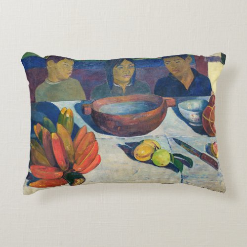 Paul Gauguin _ The Meal  Bananas Accent Pillow