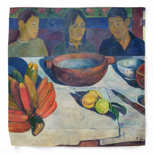 Paul Gauguin _ The Meal  Bananas Bandana