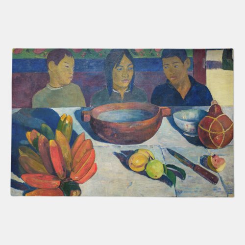 Paul Gauguin _ The Meal  Bananas Doormat