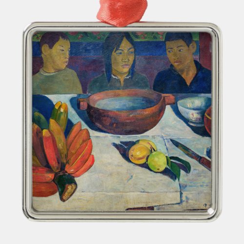 Paul Gauguin _ The Meal  Bananas Metal Ornament