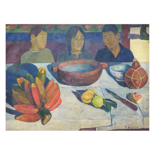 Paul Gauguin _ The Meal  Bananas Tablecloth