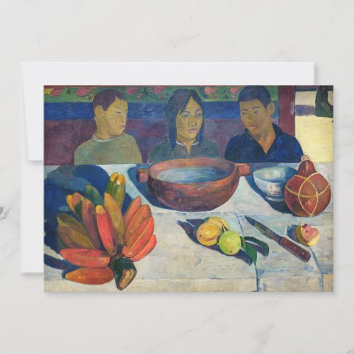 Paul Gauguin _ The Meal  Bananas Thank You Card