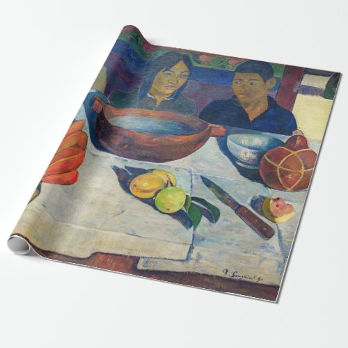 Paul Gauguin _ The Meal  Bananas Wrapping Paper