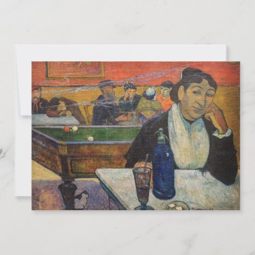 Paul Gauguin _ The Night Cafe Arles Invitation