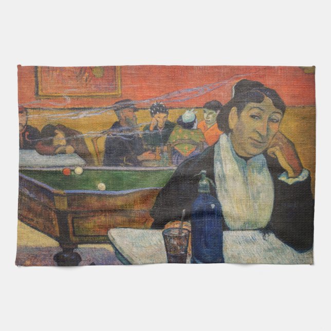 Paul Gauguin - The Night Cafe, Arles Kitchen Towel (Horizontal)
