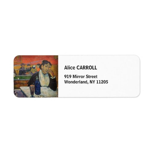 Paul Gauguin _ The Night Cafe Arles Label