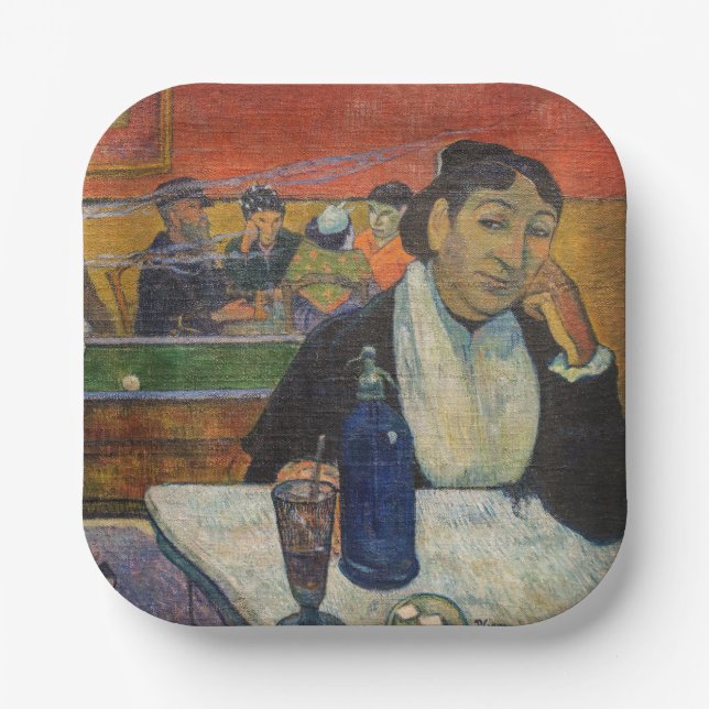 Paul Gauguin - The Night Cafe, Arles Paper Plates (Front)