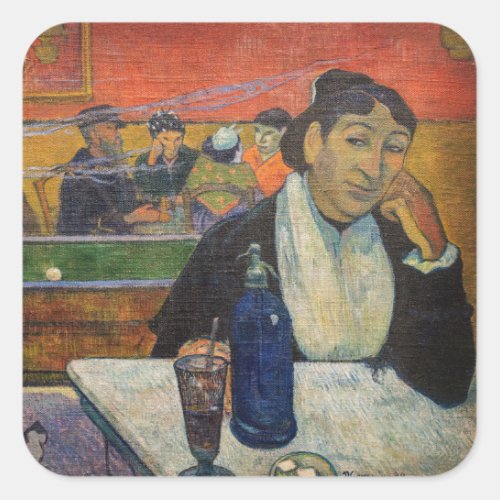 Paul Gauguin _ The Night Cafe Arles Square Sticker