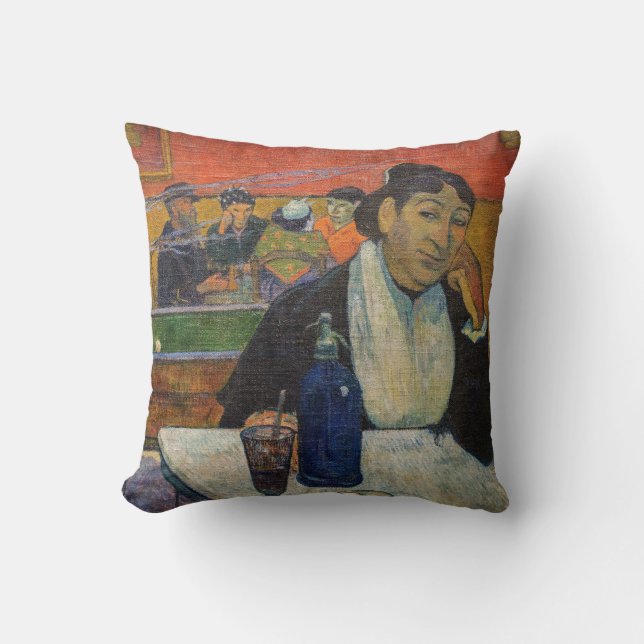 Paul Gauguin - The Night Cafe, Arles Throw Pillow (Front)