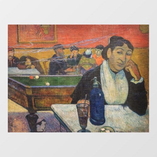 Paul Gauguin _ The Night Cafe Arles Window Cling