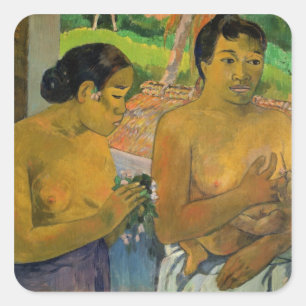 Paul Gauguin The Offering, 1902 Square Sticker