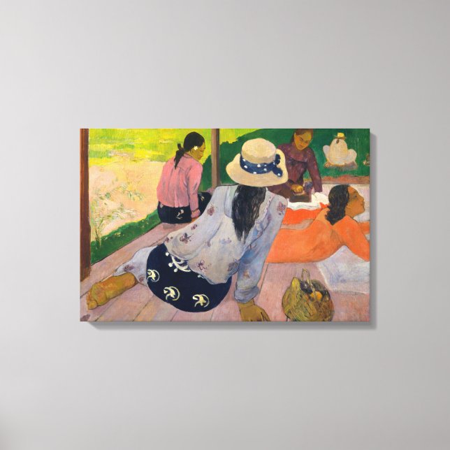 Paul Gauguin - The Siesta Canvas Print (Front)
