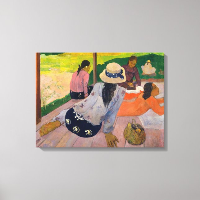 Paul Gauguin | The Siesta Canvas Print (Front)