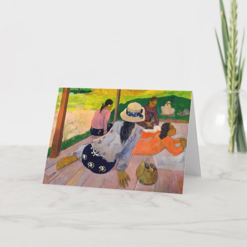 Paul Gauguin _ The Siesta Card