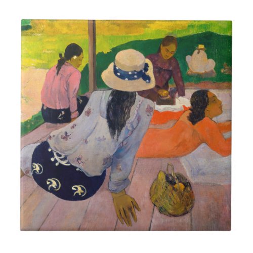 Paul Gauguin _ The Siesta Ceramic Tile