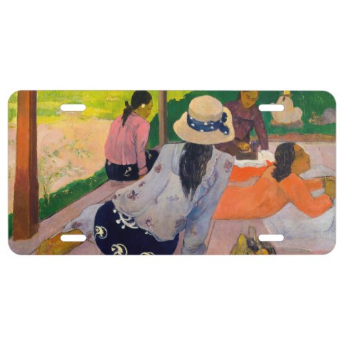 Paul Gauguin _ The Siesta License Plate