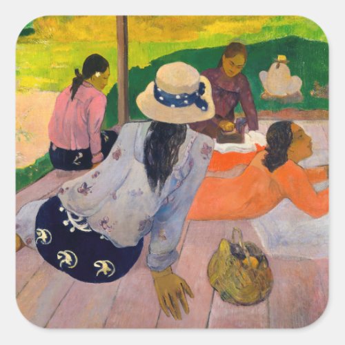 Paul Gauguin _ The Siesta Square Sticker