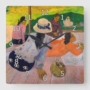 Paul Gauguin - The Siesta Square Wall Clock