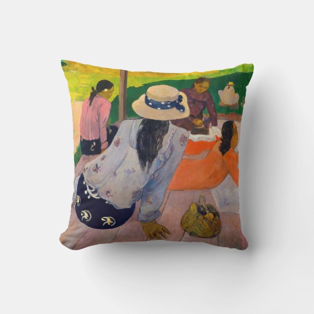 Paul Gauguin - The Siesta Throw Pillow (Front)