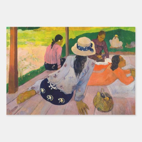 Paul Gauguin _ The Siesta Wrapping Paper Sheets