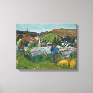 Paul Gauguin The Swineherd Canvas Print