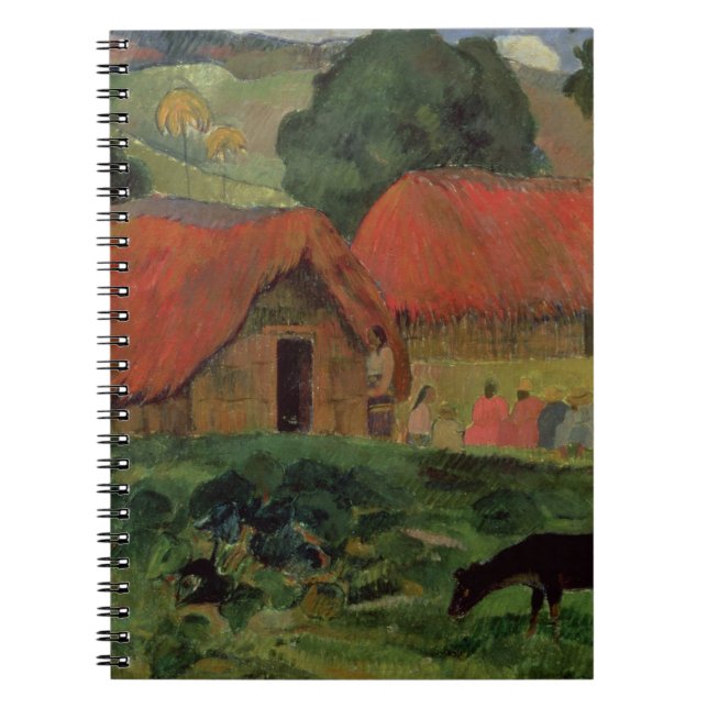 Paul Gauguin | The Three Huts, Tahiti, 1891-92 (oi Notebook (Front)