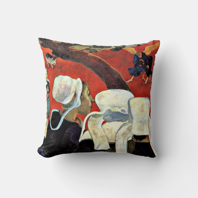 Paul Gauguin: The Vision After The Sermon Throw Pillow (Front)