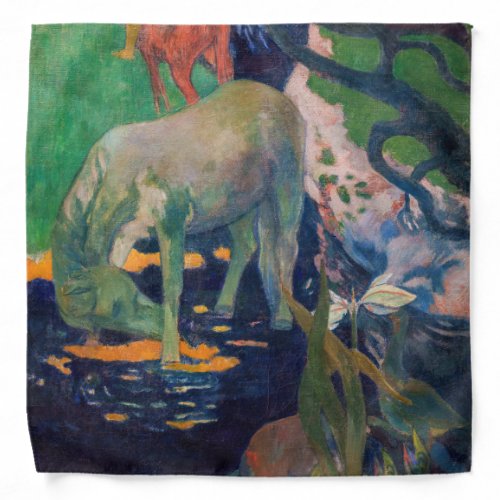 Paul Gauguin _ The White Horse Bandana