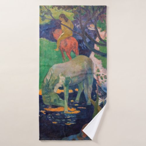 Paul Gauguin _ The White Horse Bath Towel Set