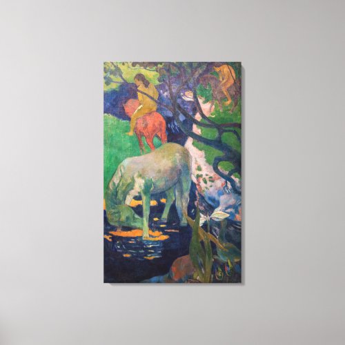 Paul Gauguin _ The White Horse Canvas Print