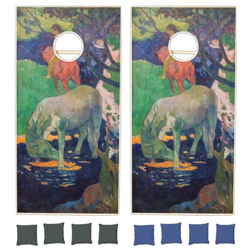 Paul Gauguin _ The White Horse Cornhole Set
