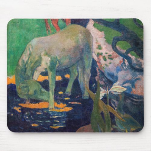 Paul Gauguin _ The White Horse Mouse Pad