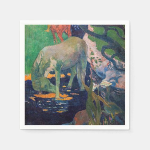 Paul Gauguin _ The White Horse Napkins