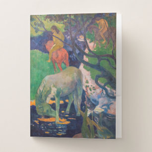 Paul Gauguin - The White Horse Pocket Folder