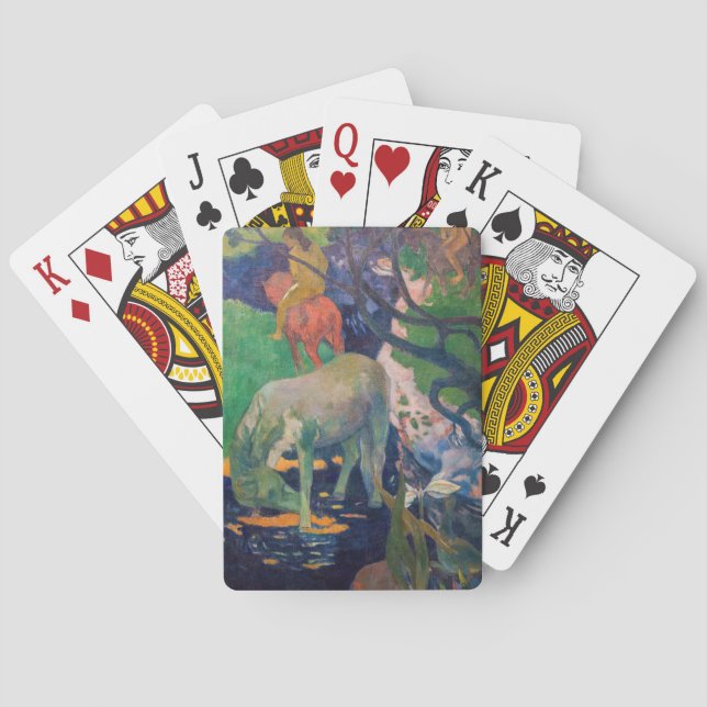 Paul Gauguin - The White Horse Poker Cards (Back)