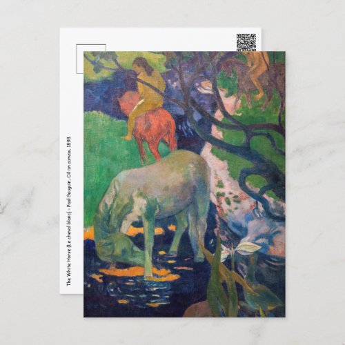 Paul Gauguin _ The White Horse Postcard